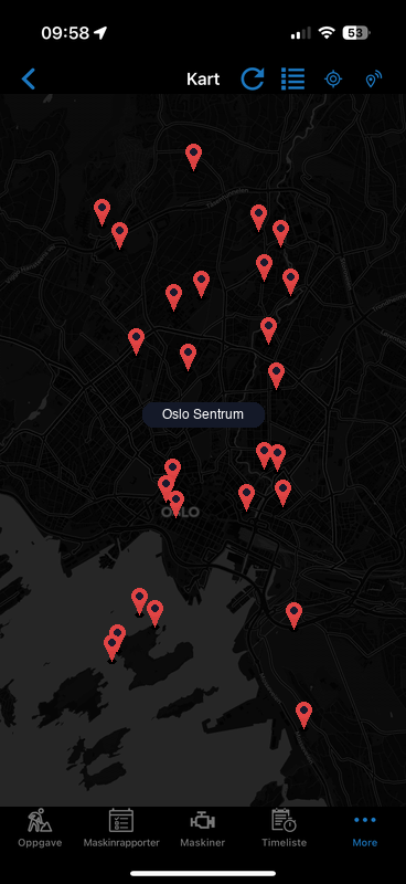 Real-time map tracking